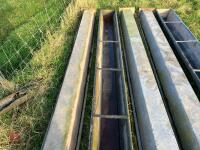 5 GALVANISED SHEEP FEED TROUGHS - 10