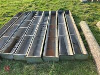 8 GALVANISED SHEEP FEED TROUGHS - 2