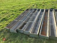 8 GALVANISED SHEEP FEED TROUGHS - 3