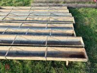 8 GALVANISED SHEEP FEED TROUGHS - 5