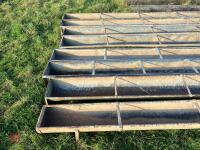 8 GALVANISED SHEEP FEED TROUGHS - 6