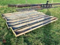 8 GALVANISED SHEEP FEED TROUGHS - 7