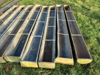 8 GALVANISED SHEEP FEED TROUGHS - 9