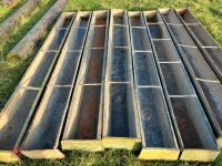 8 GALVANISED SHEEP FEED TROUGHS - 13