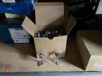 BOX OF CHROME END BRACKETS