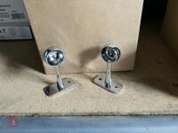 BOX OF CHROME END BRACKETS - 2