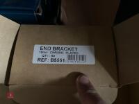 BOX OF CHROME END BRACKETS - 4