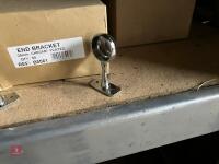 BOX OF CHROME END BRACKETS - 3