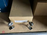 BOX OF CHROME END BRACKETS - 4