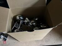 BOX OF CHROME END BRACKETS - 5