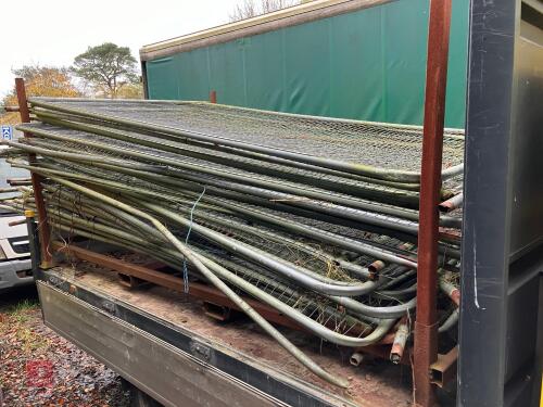 30 HERRAS FENCING PANELS AND STILLAGE