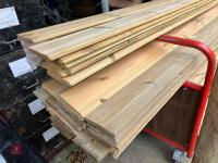 71 X 5'' X 1'' CEDAR CLADDING LENGTHS - 8