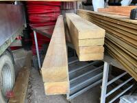 6 LENGTHS OF CEDAR TIMBER