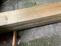 3 LENGTHS OF 6'' X 2'' TIMBER - 2