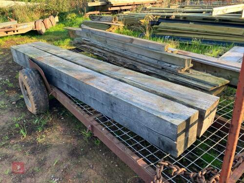 2 X 10' 5'' X 10'' X 10'' OAK GATE POSTS