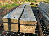 2 X 10' 5'' X 10'' X 10'' OAK GATE POSTS - 2