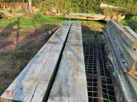 2 X 10' 5'' X 10'' X 10'' OAK GATE POSTS - 3