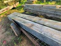 2 X 10' 5'' X 10'' X 10'' OAK GATE POSTS - 4