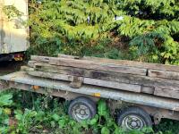 APPROX 18 MIXED OAK BEAMS - 3