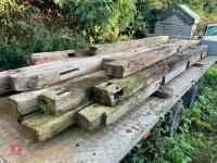 APPROX 18 MIXED OAK BEAMS - 4