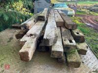 APPROX 18 MIXED OAK BEAMS - 5