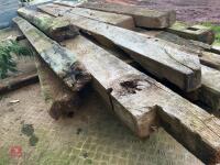 APPROX 18 MIXED OAK BEAMS - 6