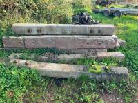 16 CONCRETE RAILWAY SLEEPERS - 2