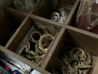 QTY OF BRASS DOOR NUMBERS/LETTERS - 6