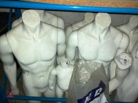 8 MALE CLOTHING MANNEQUINS - 2