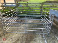 4 GALVANISED 6' SHEEP HURDLES - 2