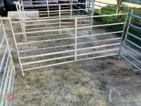 4 GALVANISED 6' SHEEP HURDLES - 9