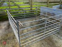 4 GALVANISED 6' SHEEP HURDLES - 12