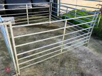 4 GALVANISED 6' SHEEP HURDLES - 2