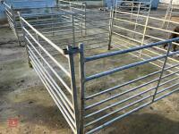 4 GALVANISED 6' SHEEP HURDLES - 7