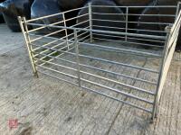 4 GALVANISED 6' SHEEP HURDLES - 2