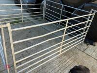 4 GALVANISED 6' SHEEP HURDLES - 3