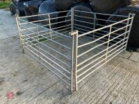 4 GALVANISED 6' SHEEP HURDLES - 9