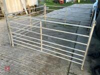 4 GALVANISED 6' SHEEP HURDLES - 10