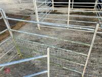 3 X 4' GALVANISED SHEEP HURDLES - 8