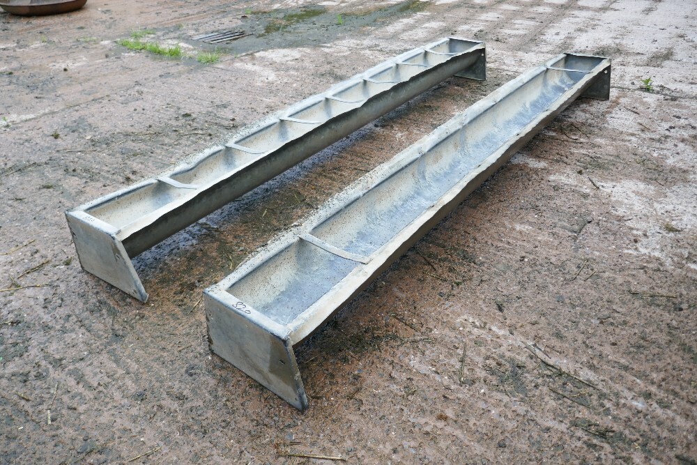 2 X GALV GROUND TROUGHS