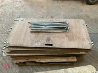 16 x 5' SHEARWELL LAMBING BOARDS (13) - 6