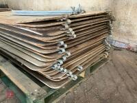 20 X 4' SHEARWELL LAMBING BOARDS (16) - 3