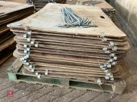 20 X 4' SHEARWELL LAMBING BOARDS (16) - 4