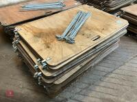 20 X 4' SHEARWELL LAMBING BOARDS (17) - 2