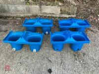 4 HOOK-OVER WYDALE CALF FEEDERS