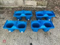 4 HOOK-OVER WYDALE CALF FEEDERS - 3