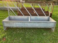 7' 8'' GALVANISED FEED BARRIER TROUGH - 3