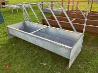 7' 8'' GALVANISED FEED BARRIER TROUGH - 4