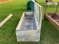 7' 8'' GALVANISED FEED BARRIER TROUGH - 5