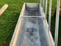 7' 8'' GALVANISED FEED BARRIER TROUGH - 7